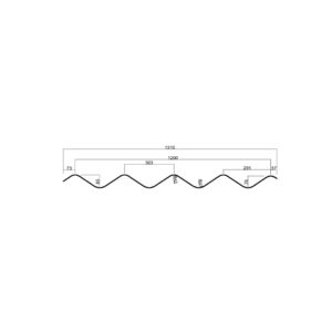 Double Six Metric Natural Translucent Skylight (Class 3)
