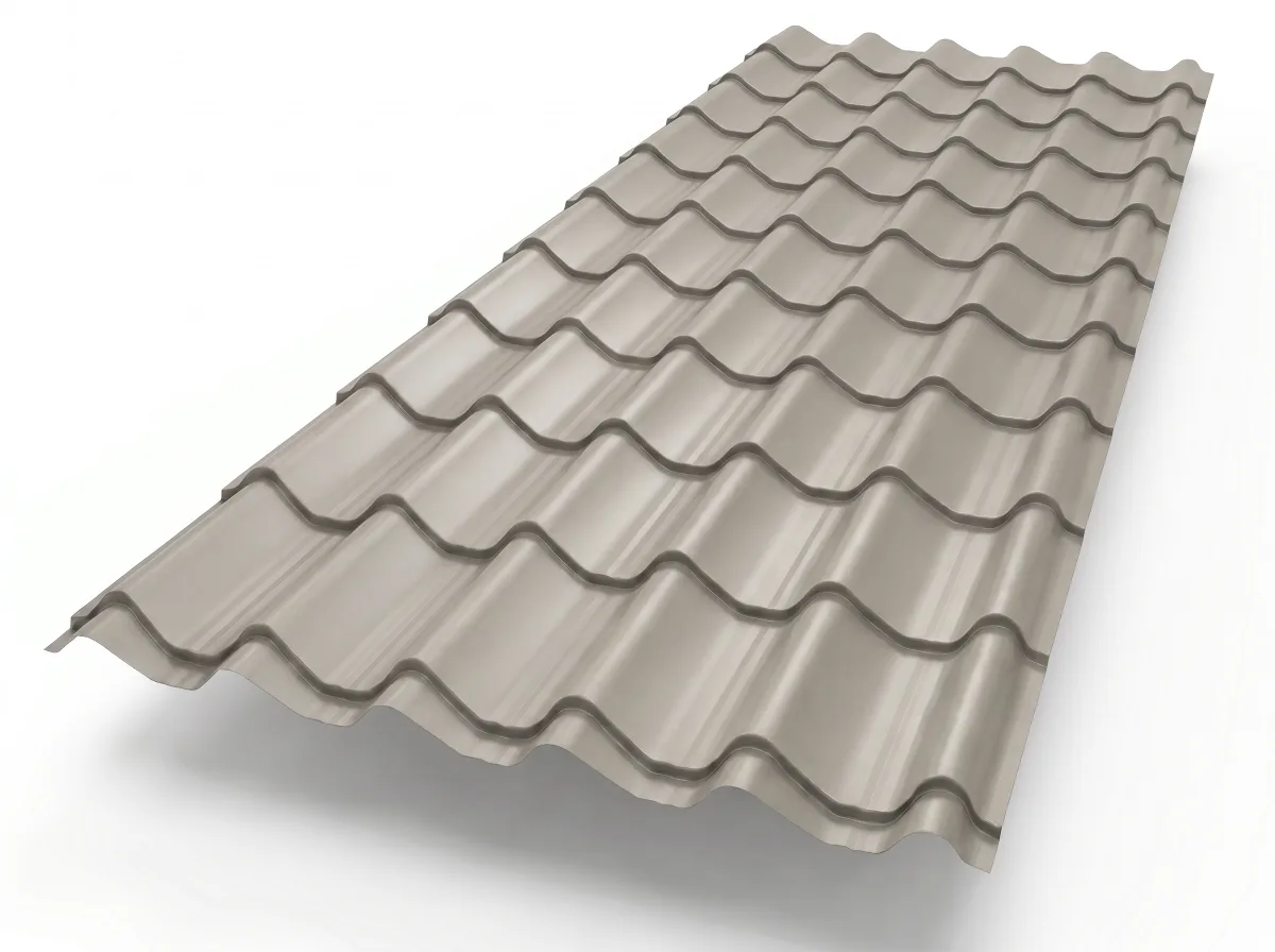 Pan Tile Effect · Plastisol Coated · 0.7 mm - Roofing Sheets by Mighty Structural Products