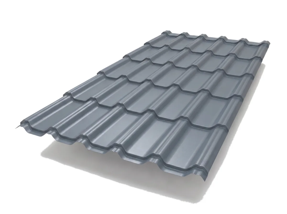Tile Effect · Plastisol Coated · 0.7 mm - Roofing Sheets by Mighty Structural Products