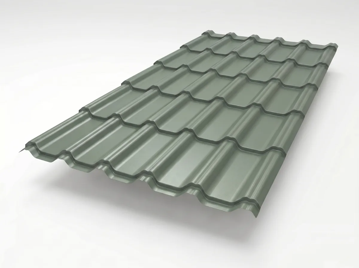 Tile Effect · Plastisol Coated · 0.5 mm - Roofing Sheets by Mighty Structural Products