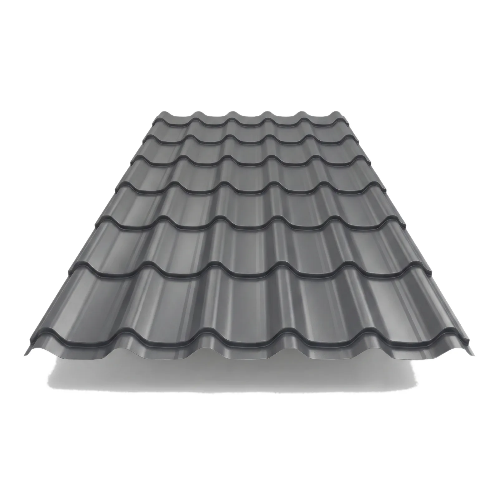 Pan Tile Effect · Plastisol Coated · 0.5 mm - Roofing Sheets by Mighty Structural Products, side profile