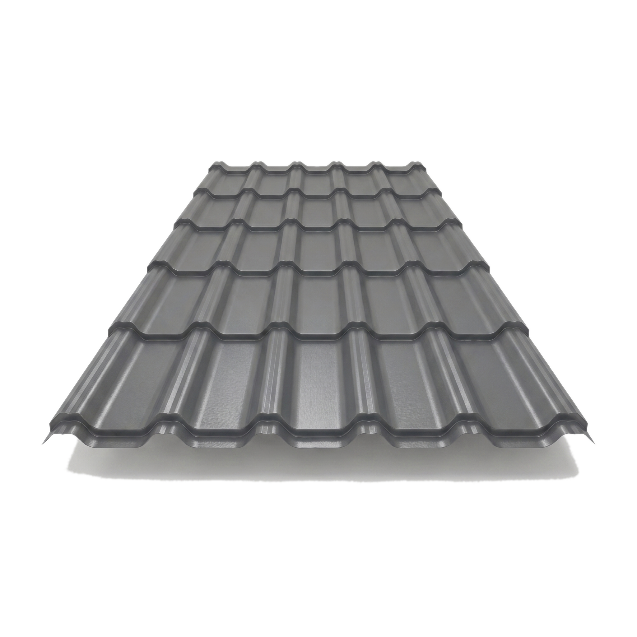 Tile Effect · Plastisol Coated · 0.5 mm - Roofing Sheets by Mighty Structural Products, side profile