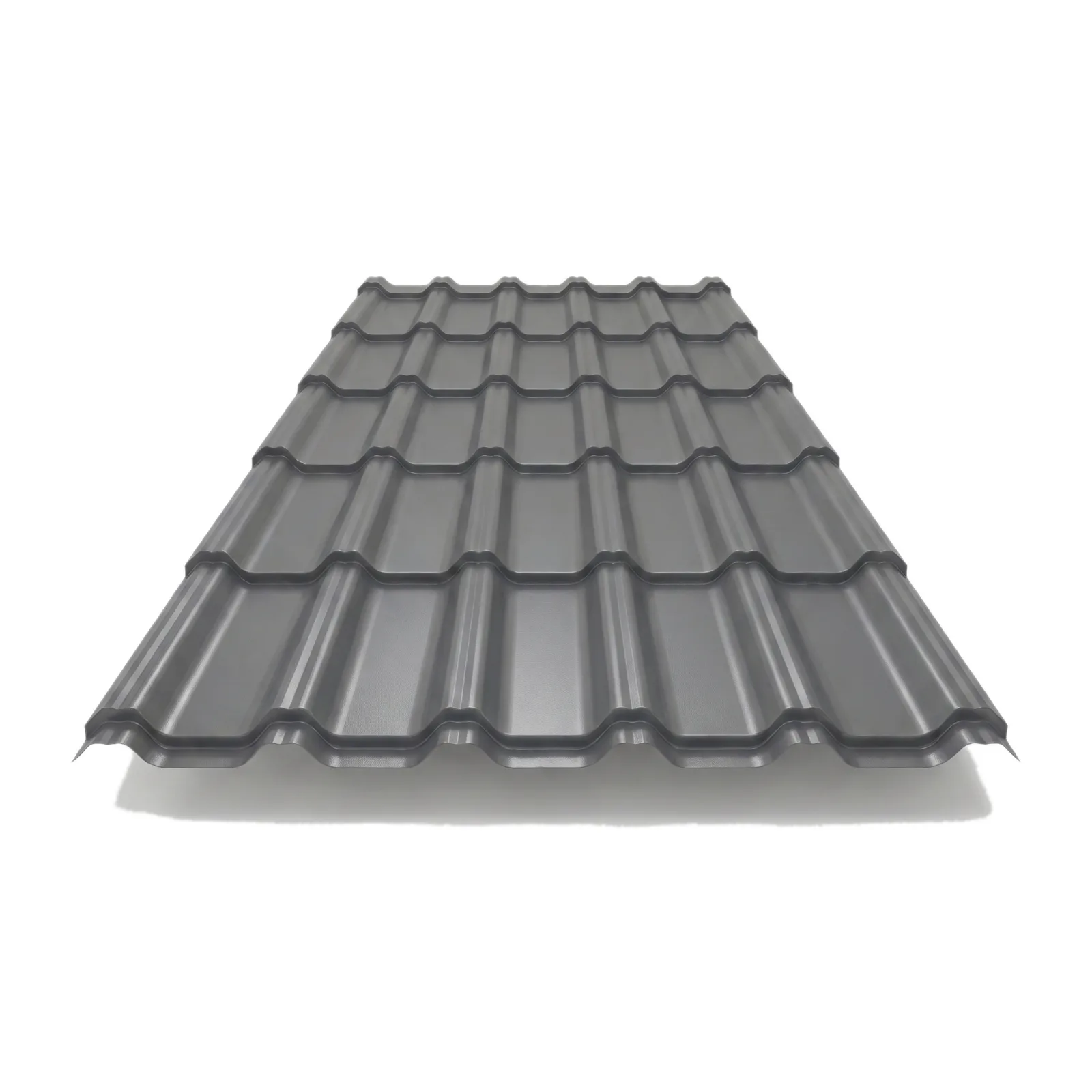 Tile Effect · Plastisol Coated · 0.5 mm - Roofing Sheets by Mighty Structural Products, side profile